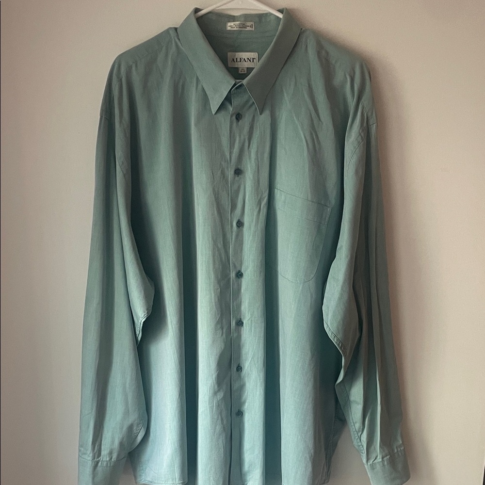 Alfani Men's Sage Button Down Shirt